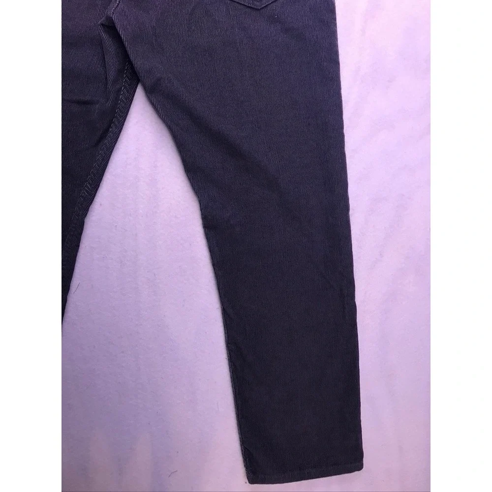 Levi's 505 Regular Fit Pants Mens 34x30 Charcoal Grey Classic‎ Corduroy Jeans